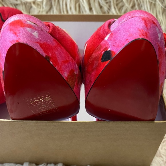 CHRISTIAN LOUBOUTIN Pink Popi Fabric Volpi - Picture 9 of 14